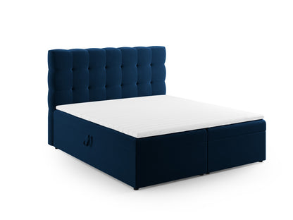 Bali — Bed Royal Blue (Bluvel 86) Black Plastic