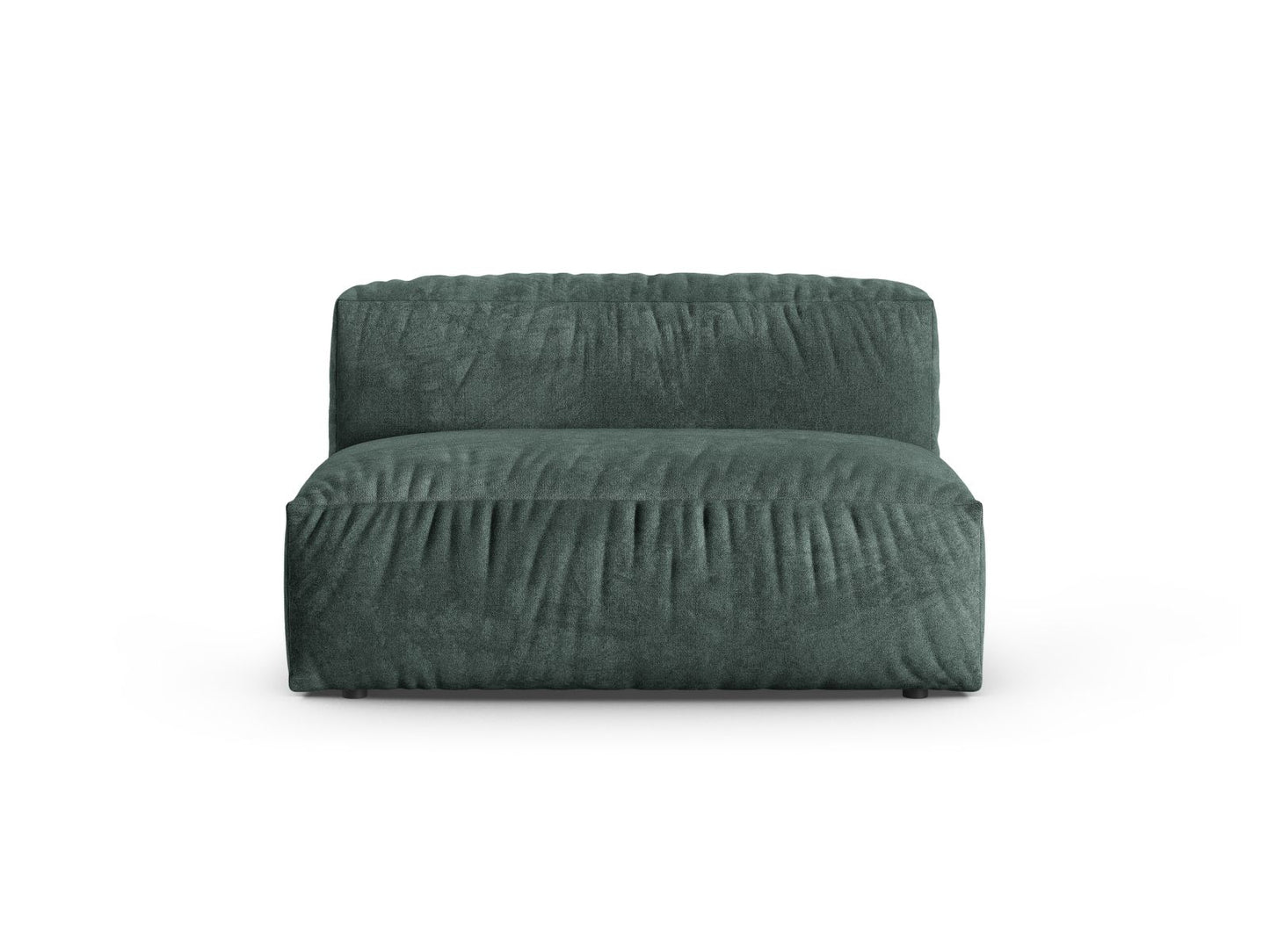 Martina — Modular Sofa Petrol (Vogue 12) Black Plastic
