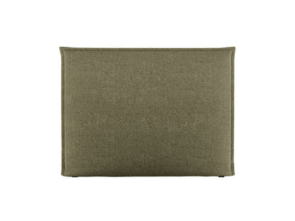 Monica — Headboard Green (Eden 12 Olive) Black Plastic