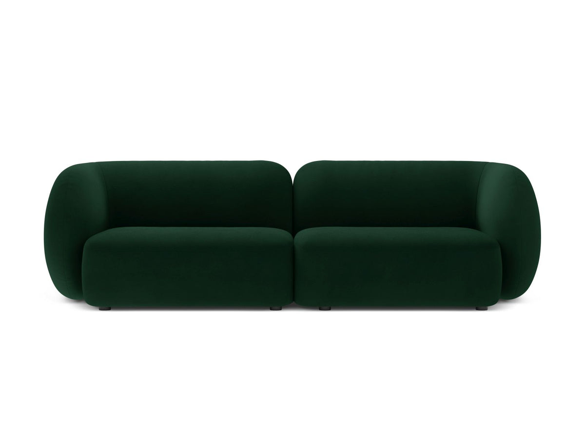 Kate — Sofa Bottle Green (Salvador 7) Black Plastic