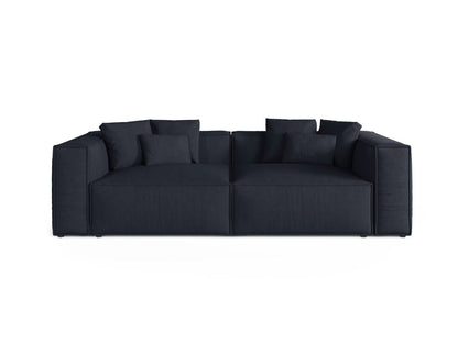 Aveiro — Sofa Navy Blue (Liberty 15) Black Plastic