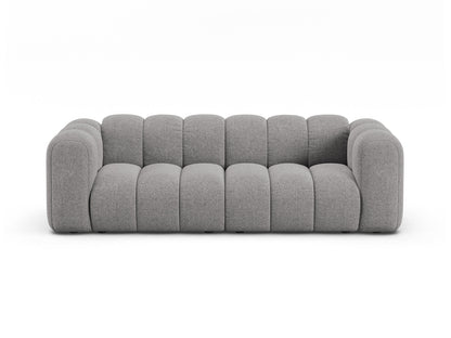 Lupine — Sofa Light Grey (Eden 18 Grey) Black Plastic