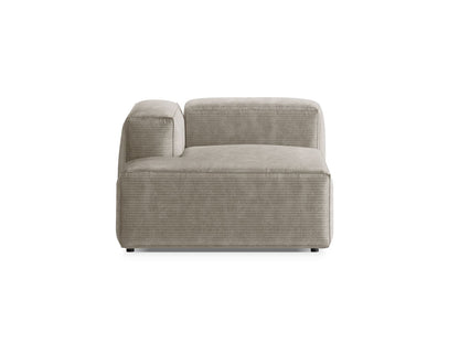 Bergamo — Chaise Longue Ivory (Perla 15) Must plastik vasak