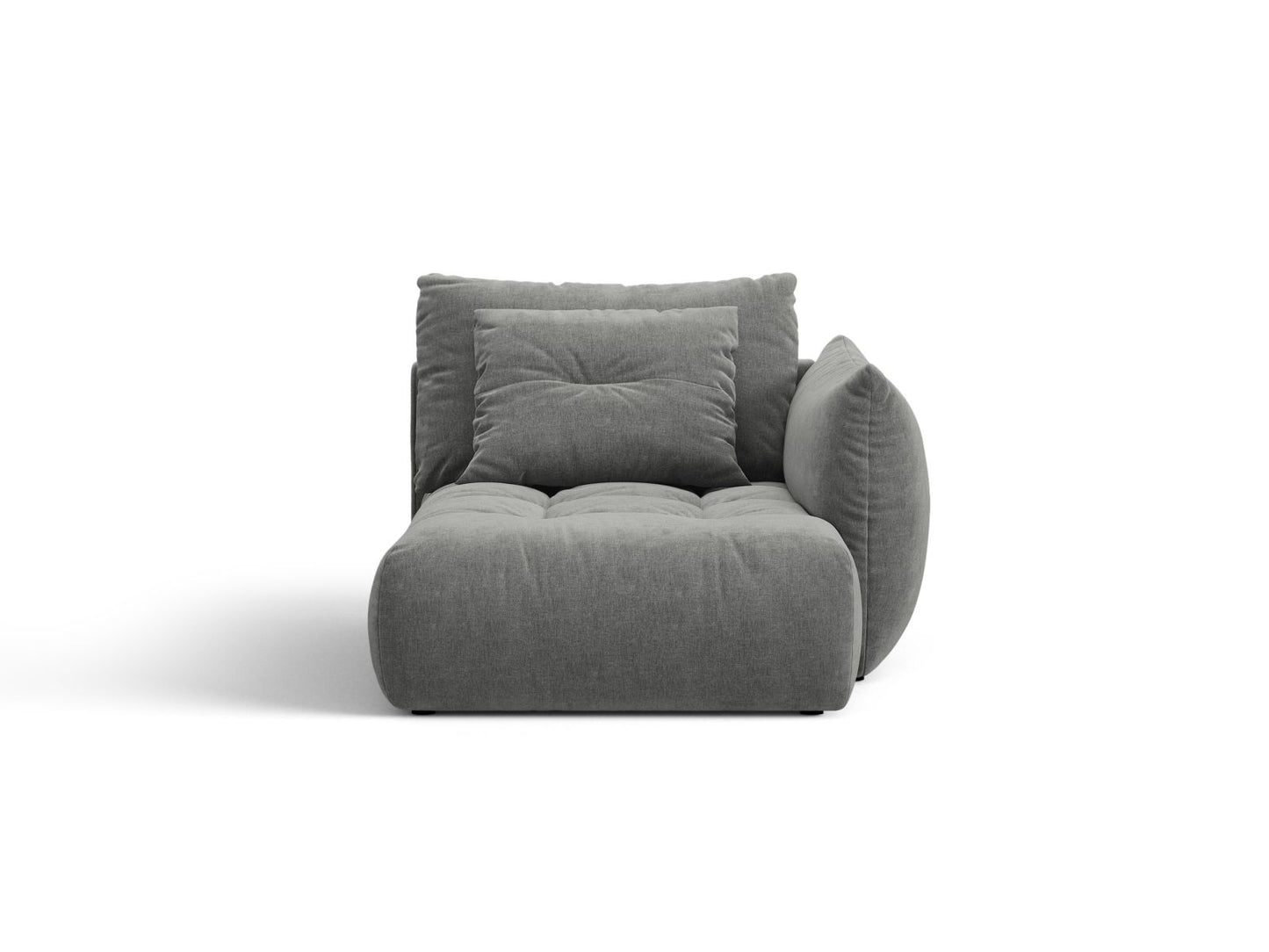 Bloom — Chaise Longue (112x152x97 cm) Dark Grey (Wind 89) Right