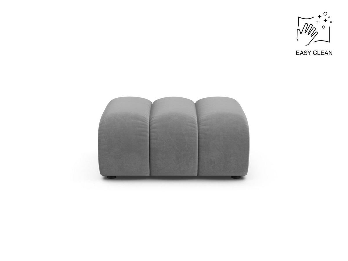Lupine — Pouf Light Grey (Venus 2929) Black Plastic