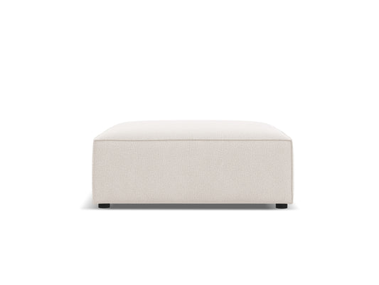 Jodie — Pouf Light Beige (Megan 351) Black Plastic