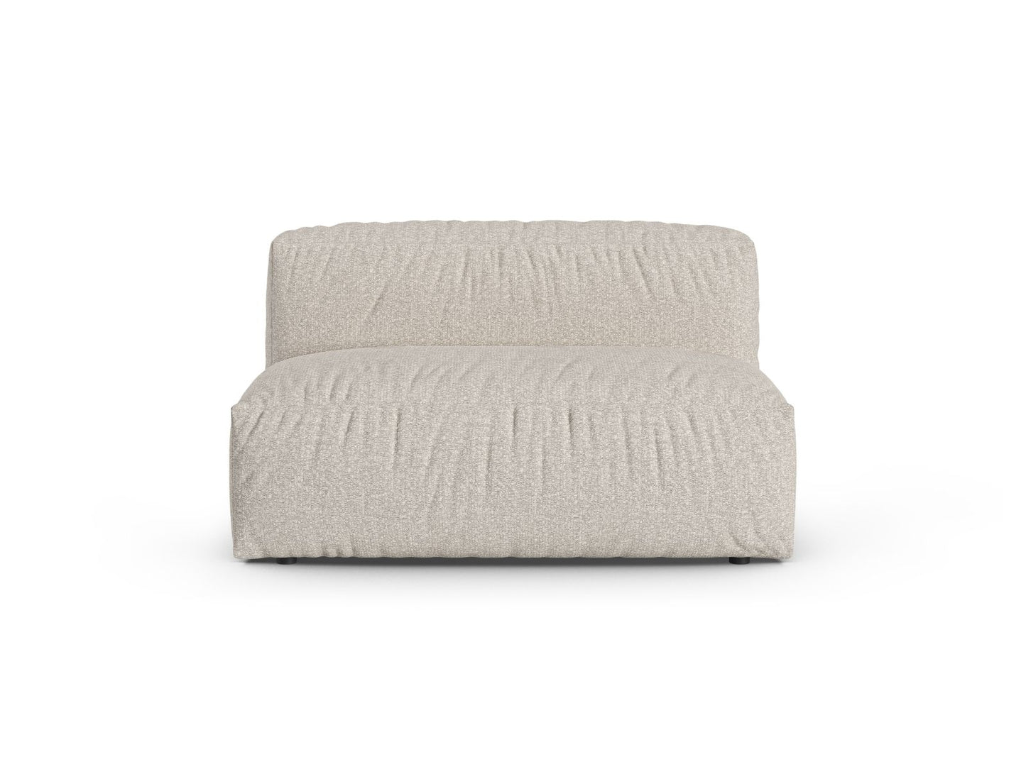 Martina — Modular Sofa Beige (Monet Sand) Black Plastic