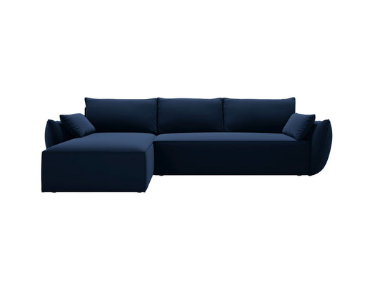 Kaelle — Corner Sofa (252x165x87 cm) Royal Blue (Bluvel 86) Left