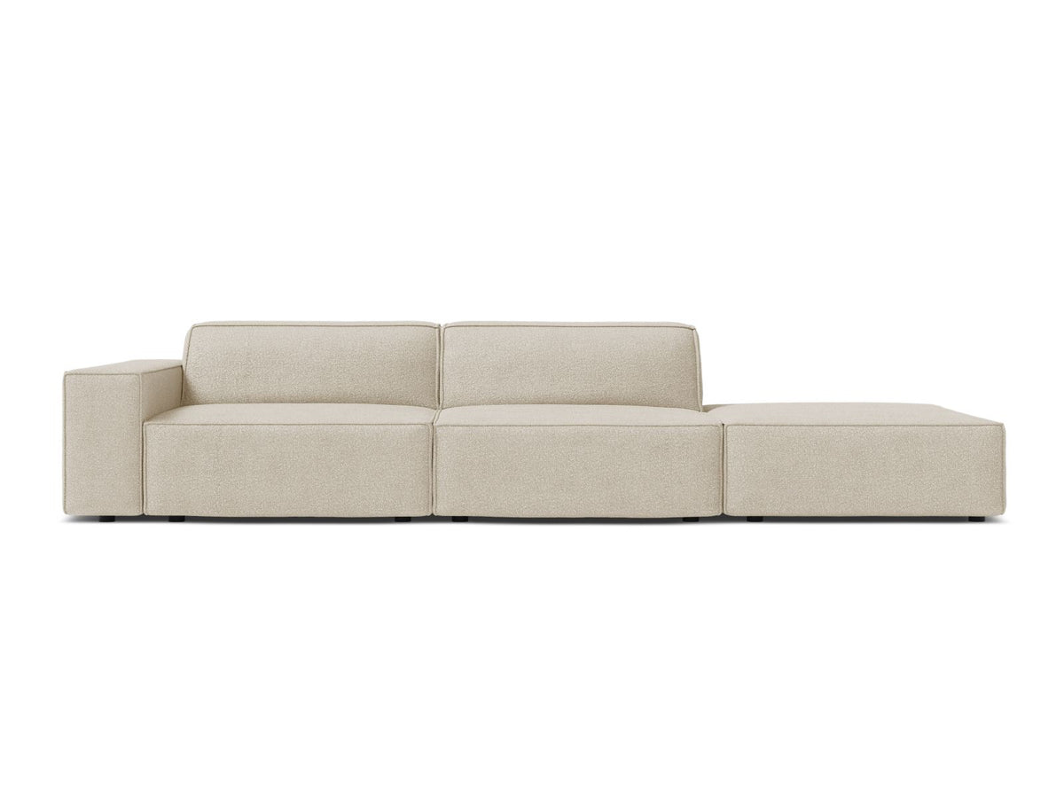 Jodie — Sofa Beige (Baloo 2074) Black Plastic Right