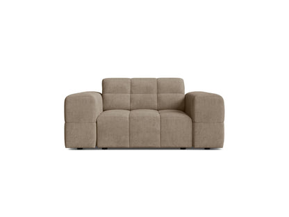 Jennifer — Armchair Dark Beige (Eden 4 Beige) Black Plastic