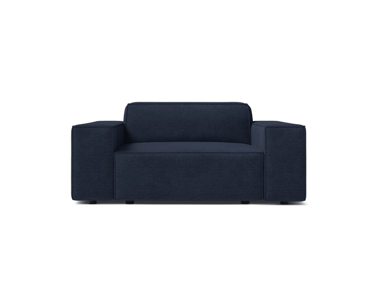 Jodie — Armchair Navy Blue (Liberty 15) Black Plastic