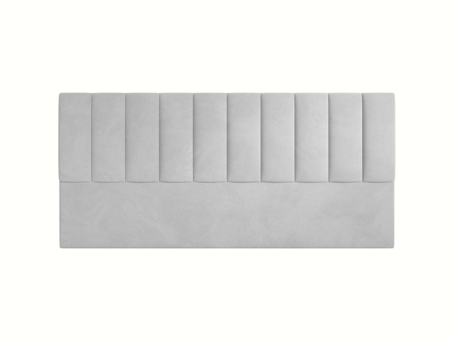 Marl — Headboard Light Grey (Magic Velvet 2239) Black Plastic