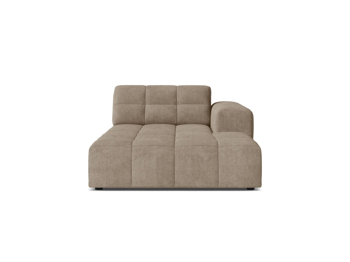 Jennifer — Chaise Longue (108x167x78 cm) Dark Beige (Eden 4 Beige) Right