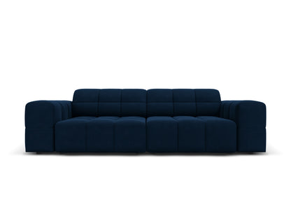 Chicago — Sofa Royal Blue (Bluvel 86) Black Plastic
