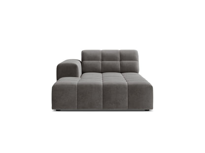Jennifer — Chaise Longue (108x167x78 cm) Light Grey (Bluvel 13) Left