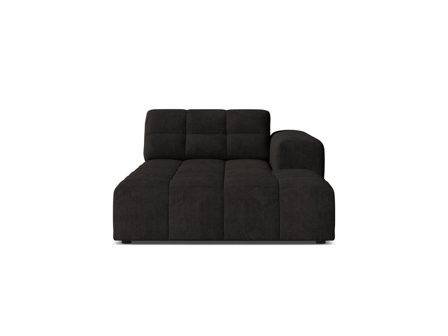 Jennifer — Chaise Longue (108x167x78 cm) Anthracite (Eden 21 Black) Right