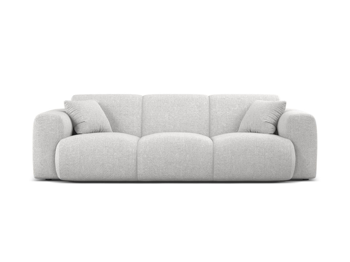 Molino — Sofa Silver (Eden 17 Silver) Black Plastic