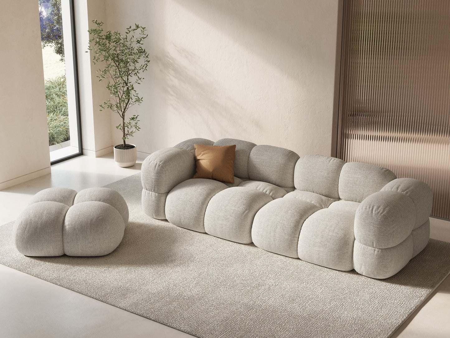 Loretto — Pouf (90x90x40 cm)