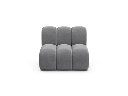 Lupine — Modular Sofa Grey (Salvador 17) Black Plastic