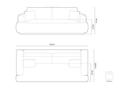 Ella — Sofa (253x108x88 cm)