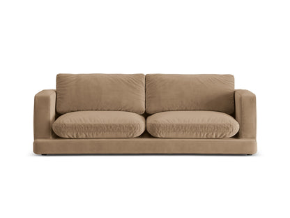 Ibiza — Sofa Dark Beige (Riviera 24) Black Plastic