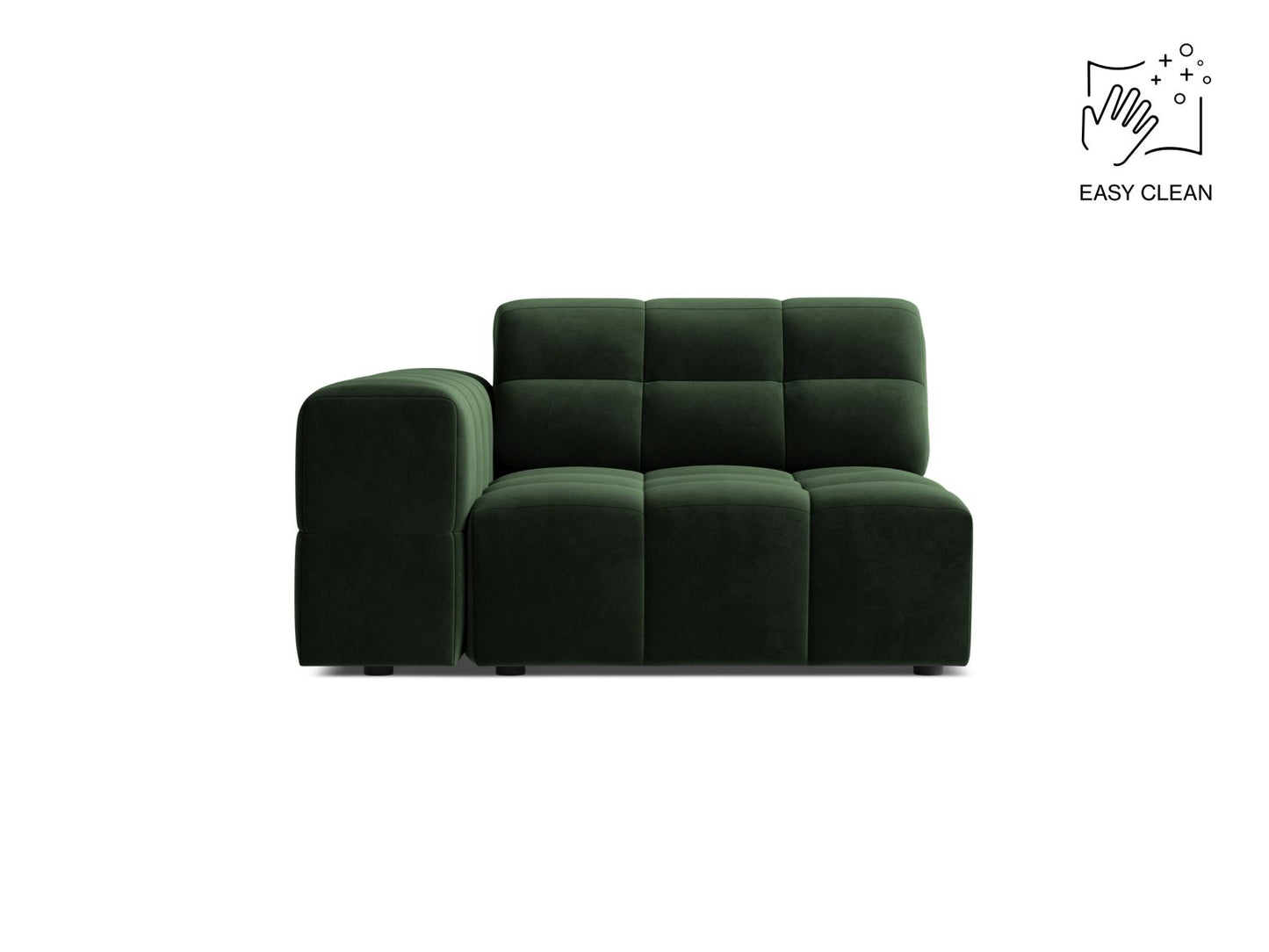 Jennifer — Modular Sofa (106x102x78 cm) Bottle Green (Venus 2940) Left