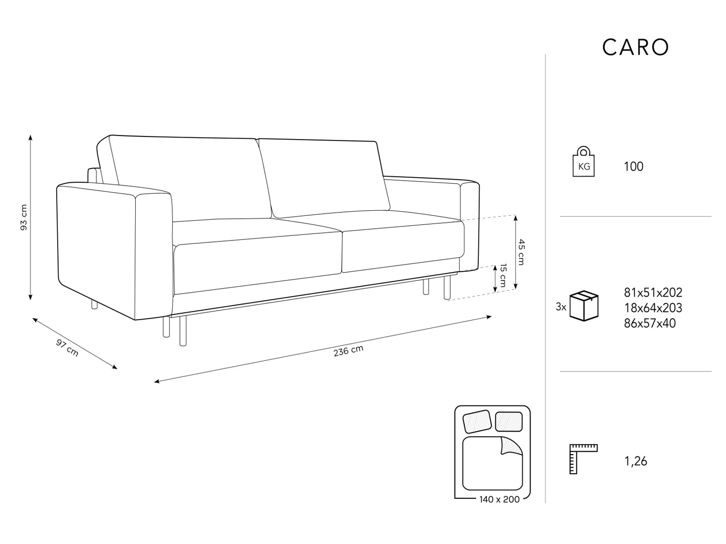 Caro — Sofa