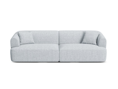 Campi — Sofa Light Grey (Moly 70) Black Plastic