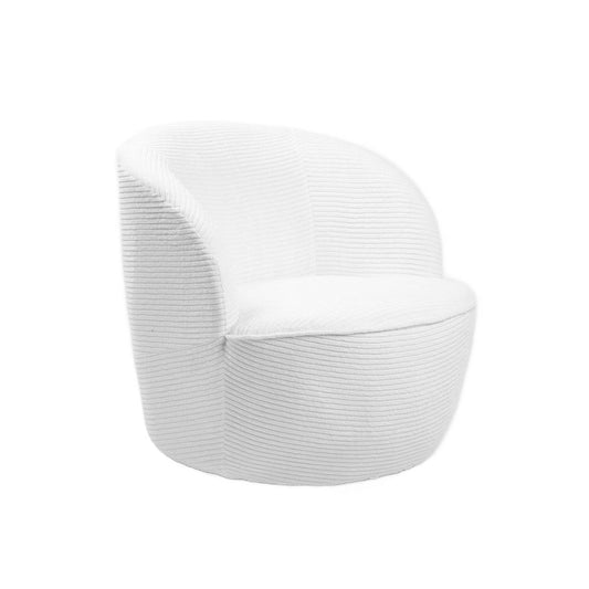 SVINGEN FASO Stucco Swivel White Armchair 65.5x77x69cm