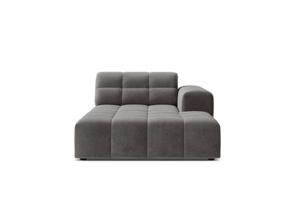 Jennifer — Chaise Longue (108x167x78 cm) Light Grey (Bluvel 13) Right