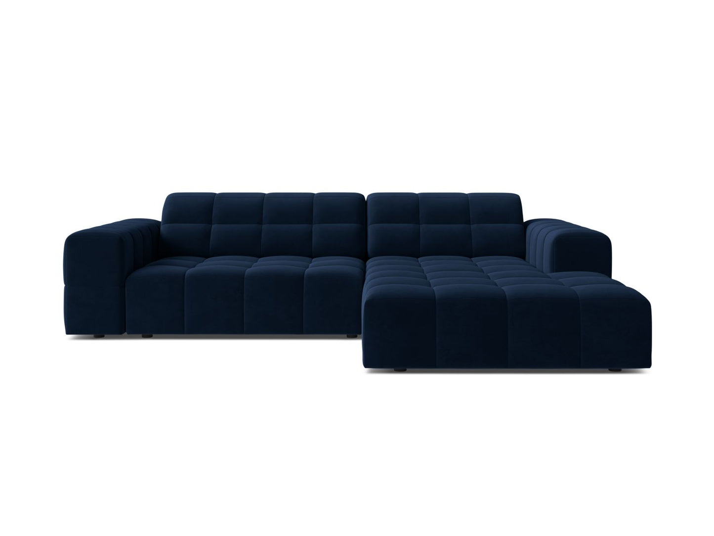 Jennifer — Corner Sofa (234x167x78 cm) Royal Blue (Bluvel 86) Right