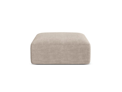Campi — Pouf Cappuccino (Lincoln 09D) Black Plastic