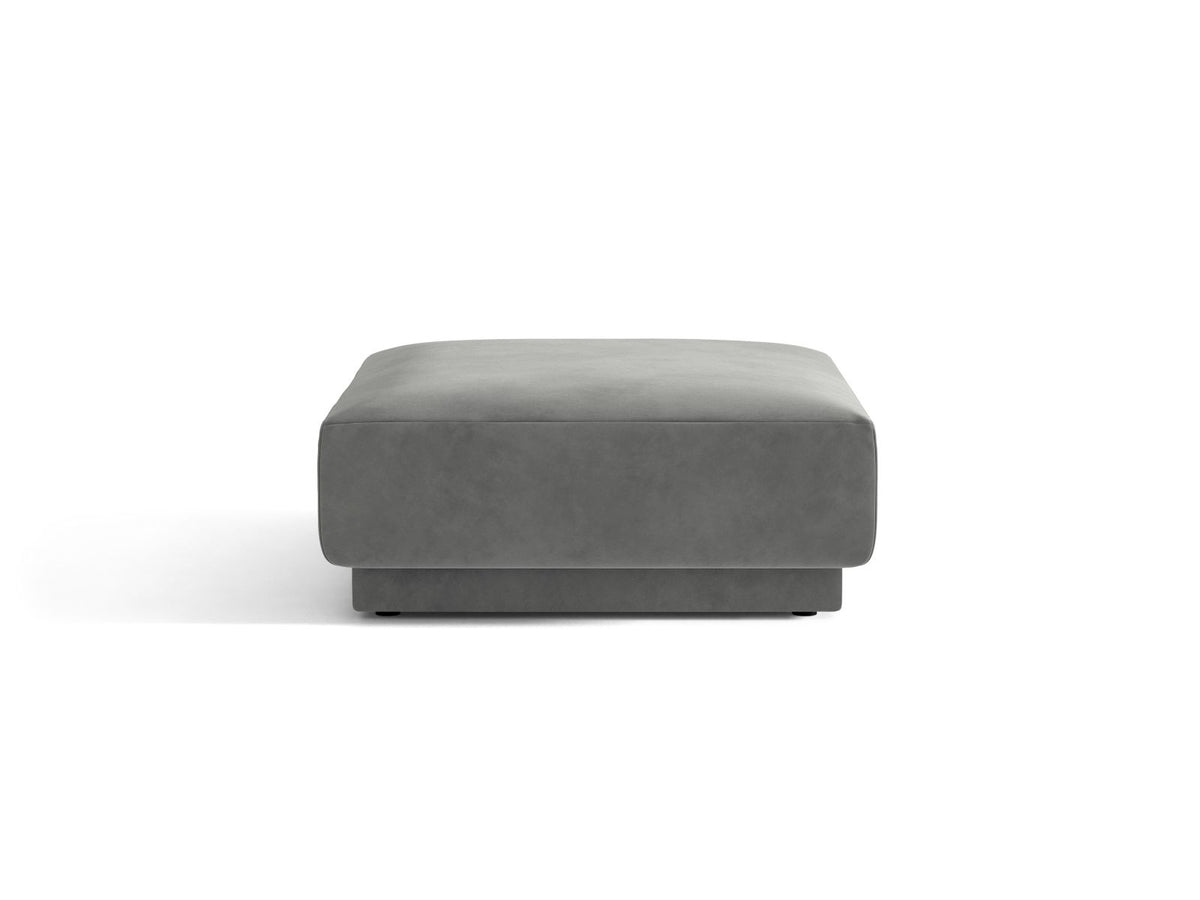 Miley — Pouf Light Grey (Venus 2929) Black Plastic