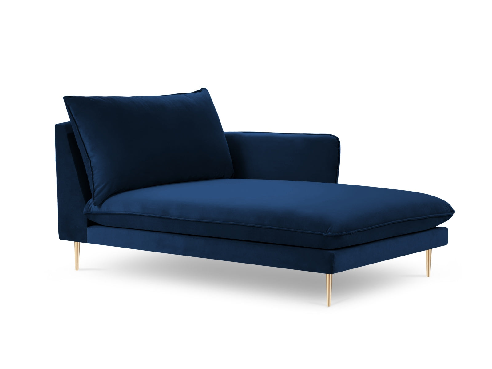 Vienna — Royal Blue (Bluvel 86) kuldne metallist parempoolne tugitool