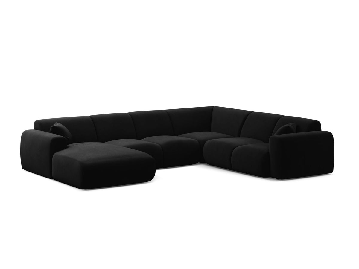 Molino — Panoramic Sofa Black (Casino Black) Black Plastic Right