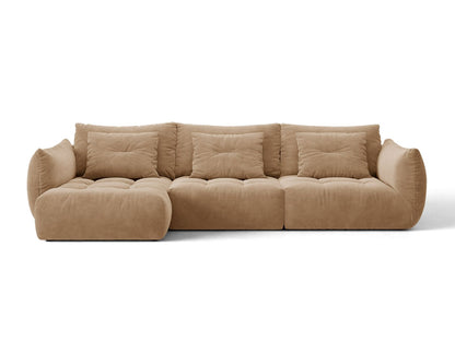 Bloom — Corner Sofa (327x152x97 cm) Almond Beige (Casino Lion) Left