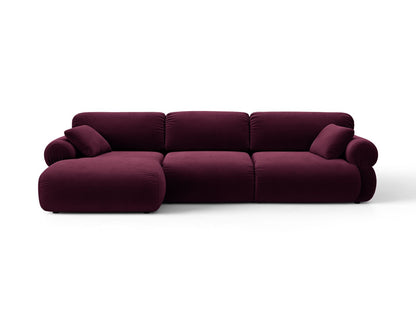 Ophelia — Corner Sofa (297x164x84 cm) Burgundy (Venus 2932) Left