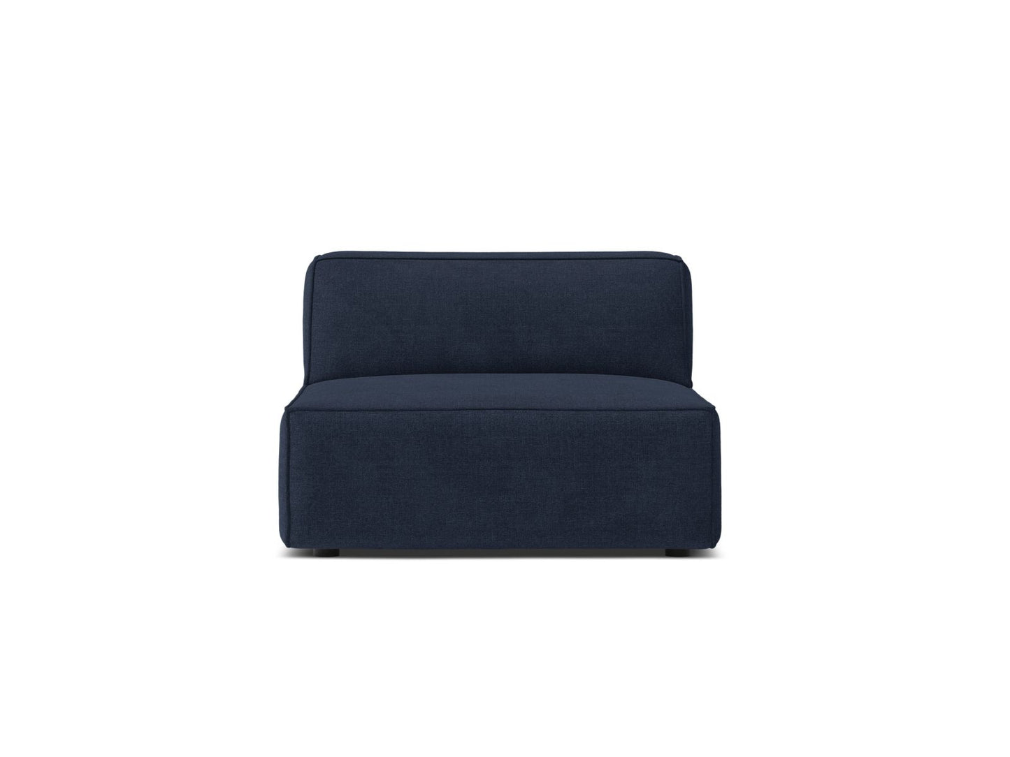 Jodie — Modular Sofa Navy Blue (Liberty 15) Black Plastic