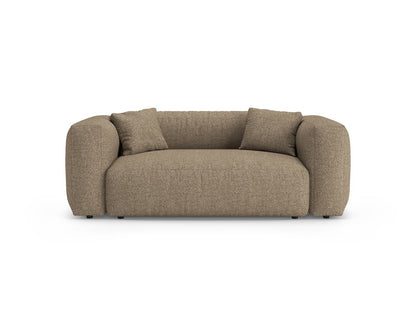 Martina — Sofa Cappuccino (Monet Cappucino) Black Plastic
