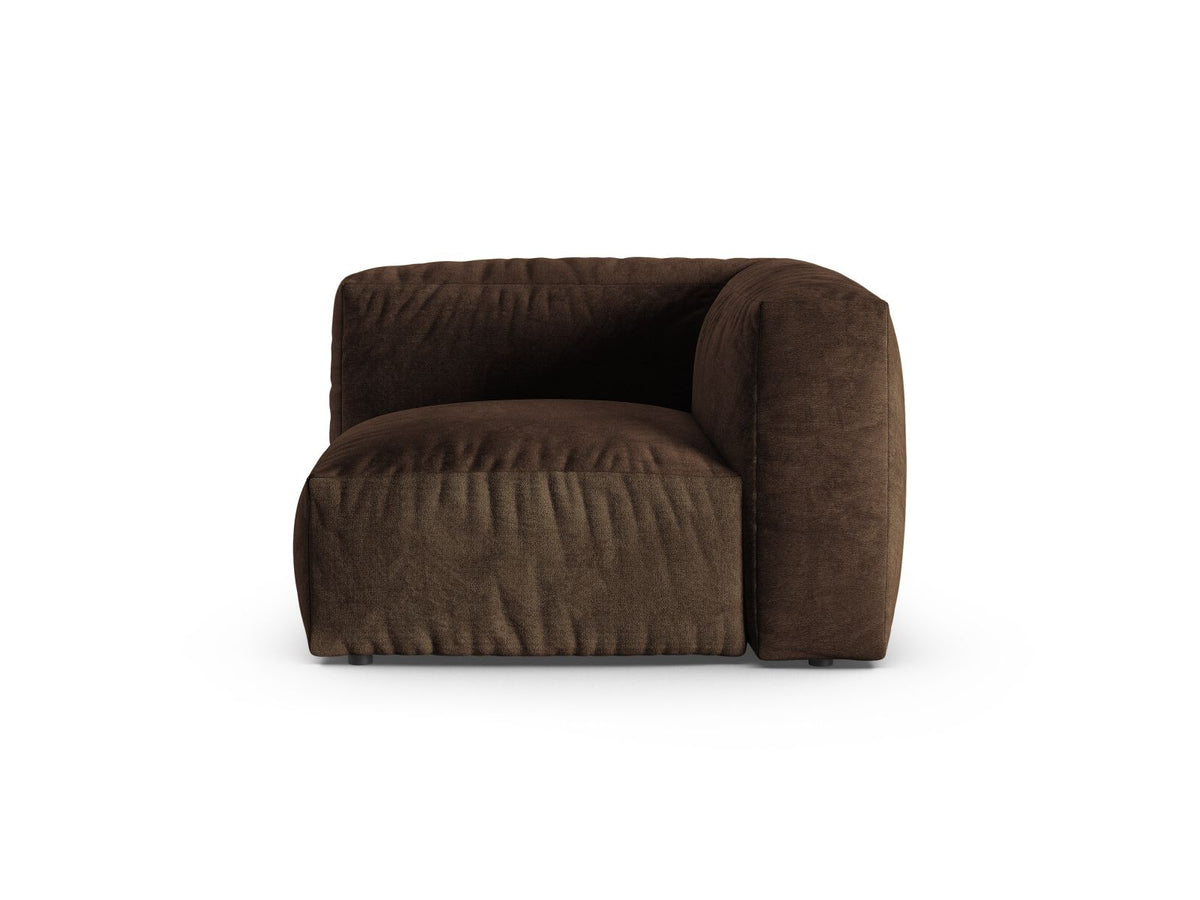 Martina — Modular Sofa Chocolate (Vogue 6) Black Plastic Unknown