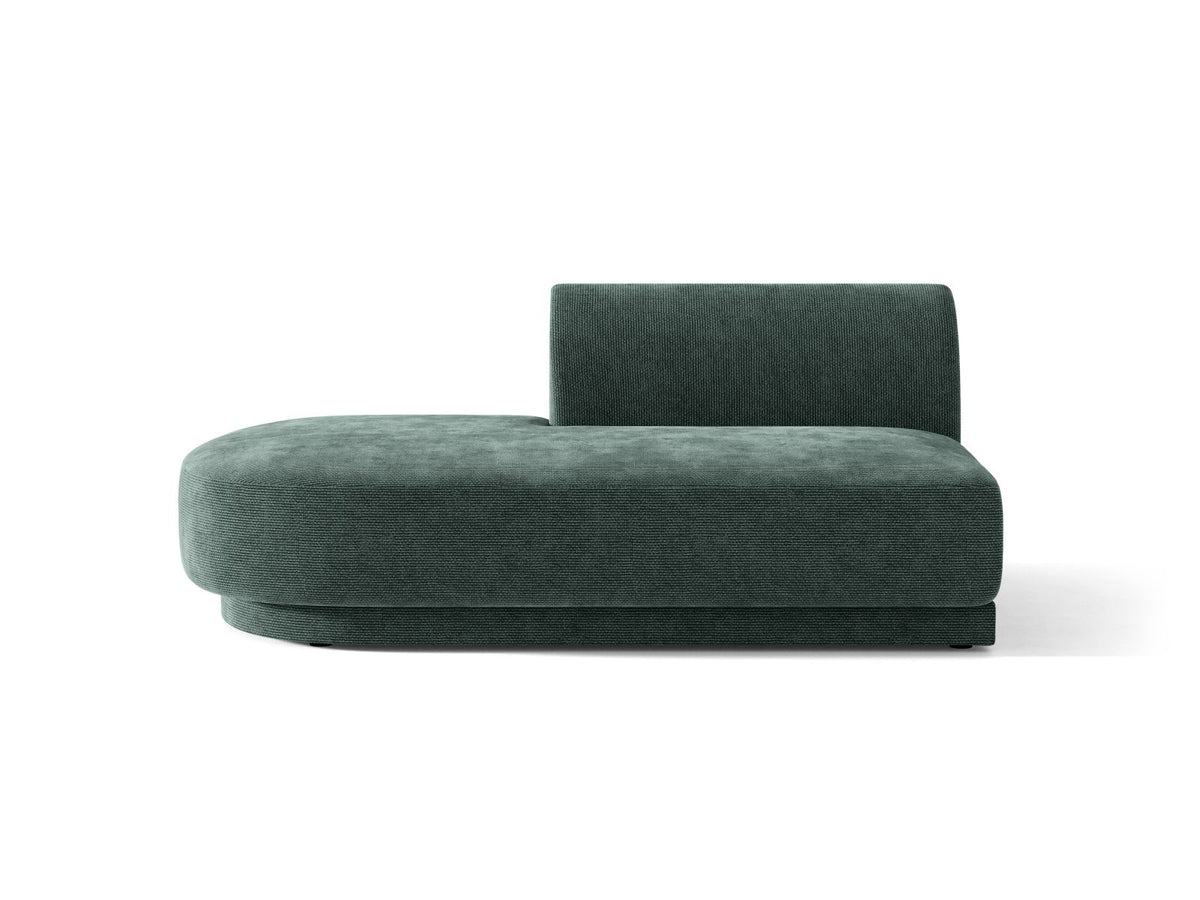 Miley — Modular Sofa Petrol (Haga 78) Black Plastic Left