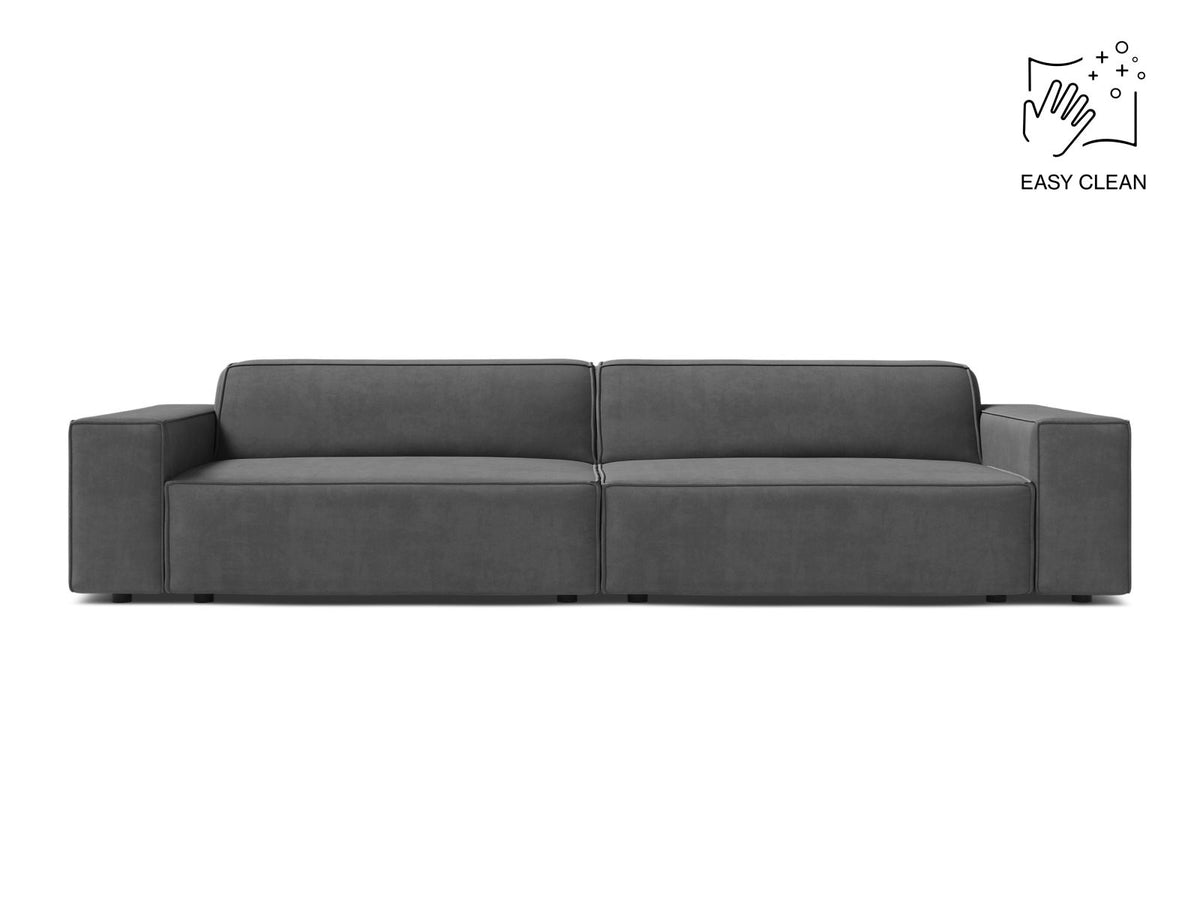 Jodie — Sofa Grey (Venus 2930) Black Plastic