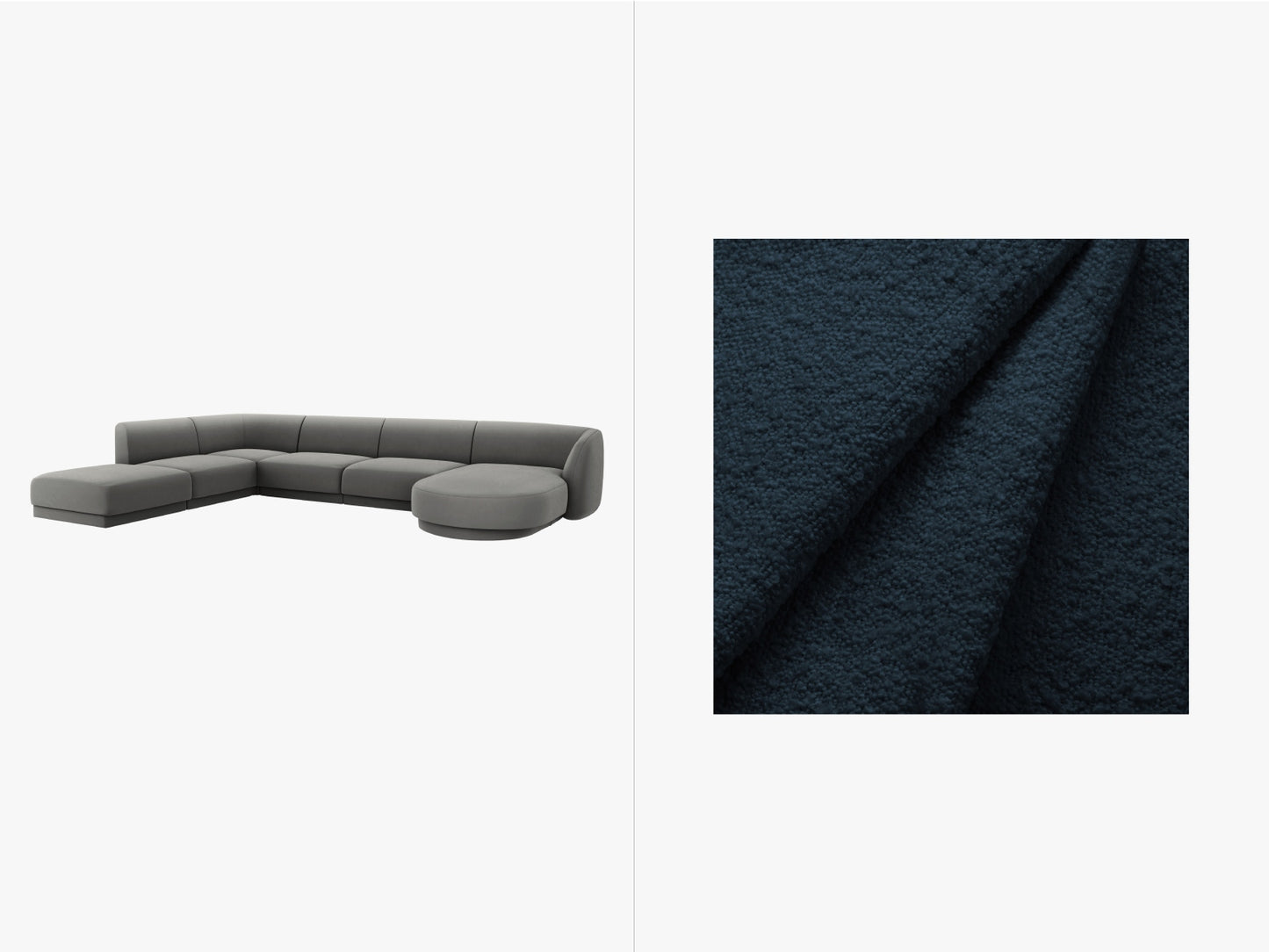 Miley — Panoraminė sofa (330,0 x 255,0 x 70,0 cm)