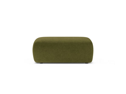 Kate — Pouf Dark Olive Green (Baloo 2090) Black Plastic