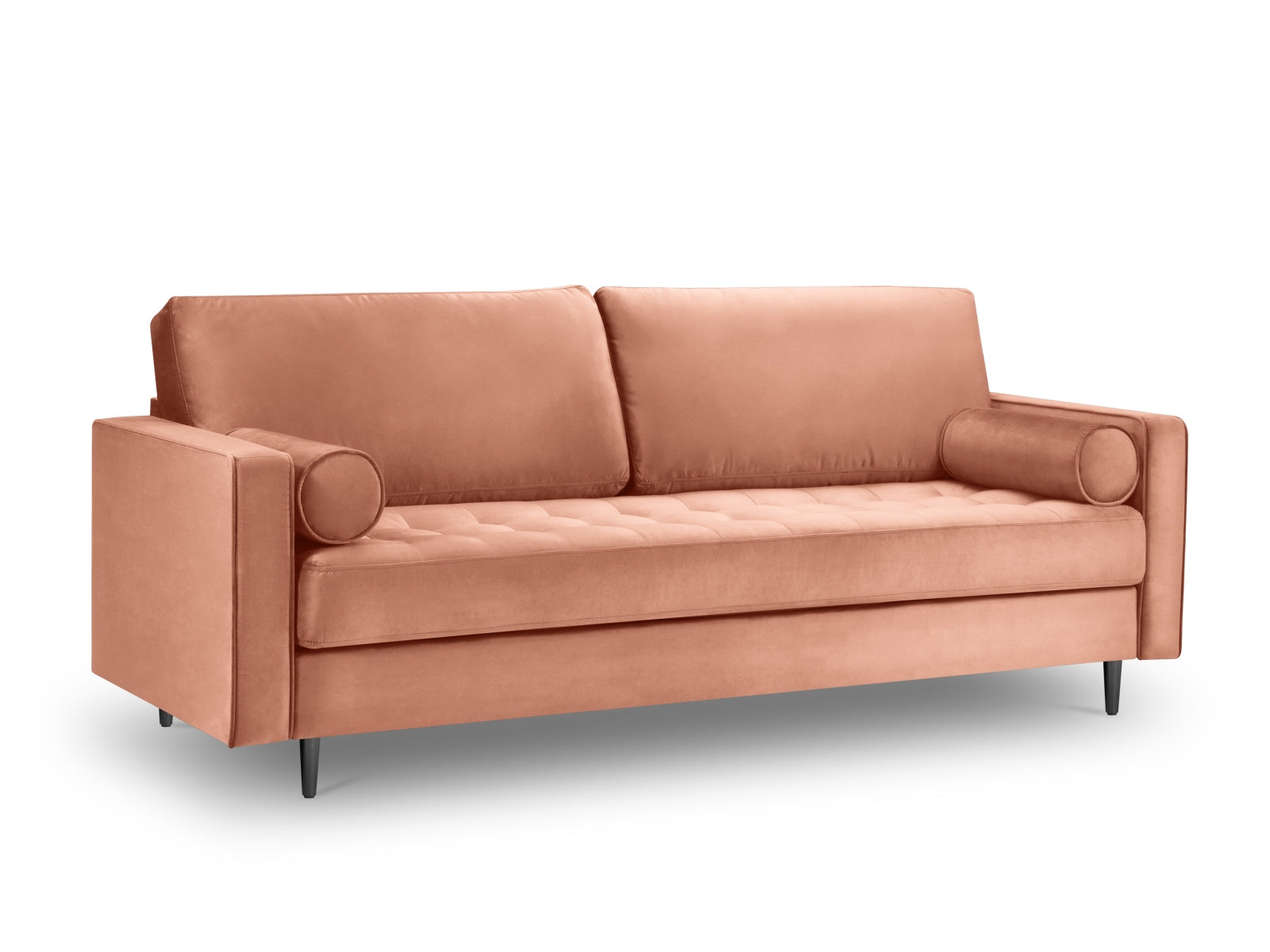 Aspen — Diivan Pink (Salvador 11) Must kroomitud metall