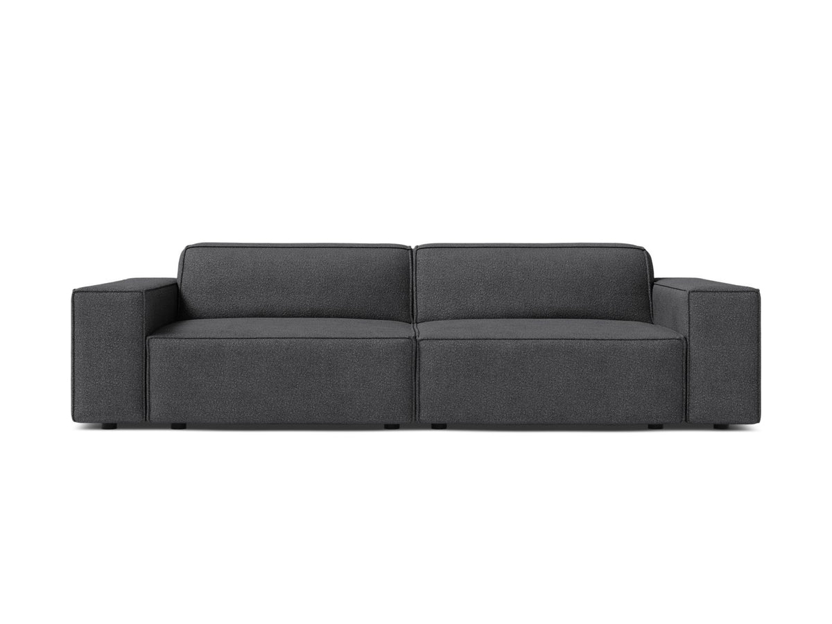 Jodie — Sofa Dark Grey (Baloo 2083) Black Plastic