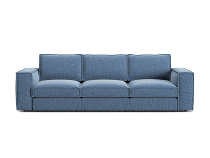 Pola — Sofa Dark Blue (BABEL BLUE) Black Plastic