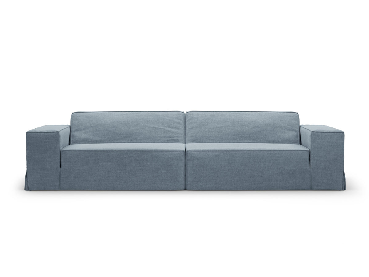 Jodie — Sofa Muted Blue (LINS 81) Black Plastic