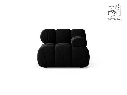 Bellis — Modular Sofa (94x94x70 cm) Black (Venus 2923) Right