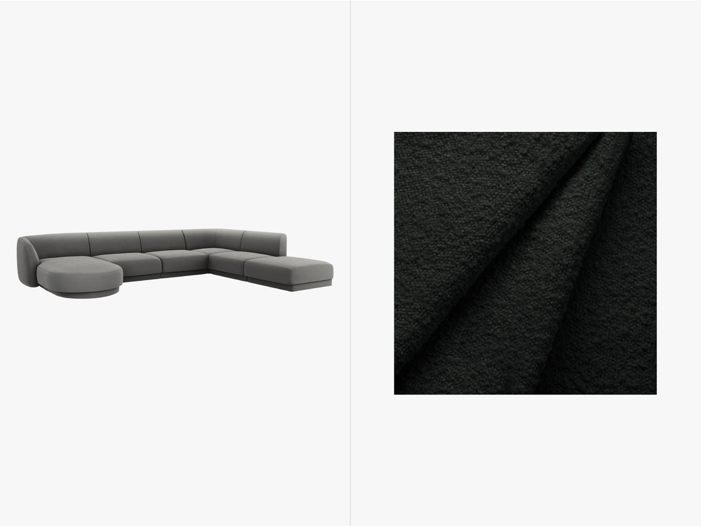 Miley — Panoraminė sofa (330,0 x 255,0 x 70,0 cm)